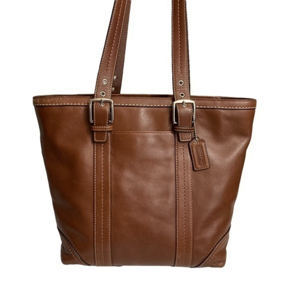 Coach brown leather Hampton tote bag